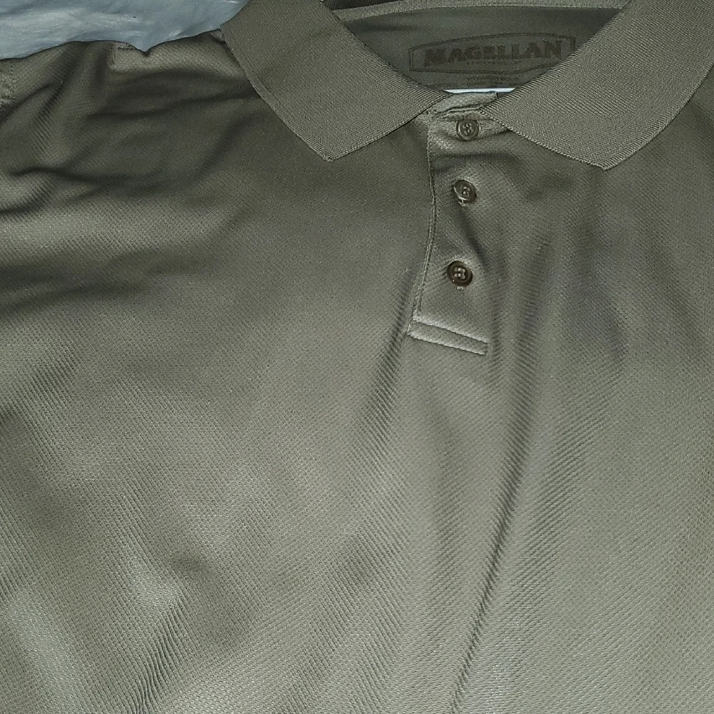 Magellan Outdoors Men's Khaki Polo Shirt - Picture 4 of 4